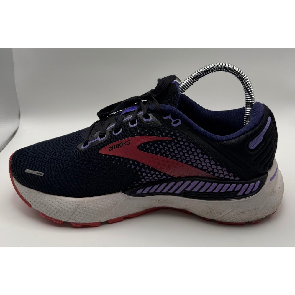 Brooks Adrenaline GTS 22 Running Shoes Women 7.5 Navy Purple Good Stability